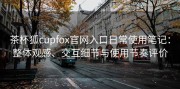 茶杯狐cupfox官网入口日常使用笔记：整体观感、交互细节与使用节奏评价