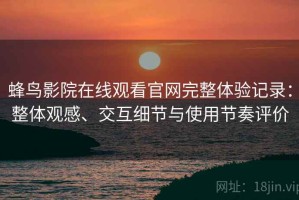 蜂鸟影院在线观看官网完整体验记录：整体观感、交互细节与使用节奏评价
