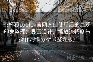 茶杯狐cupfox官网入口使用后的直观印象整理：界面设计、播放流畅度与操作习惯分析（整理版）