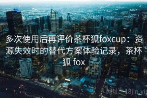 多次使用后再评价茶杯狐foxcup：资源失效时的替代方案体验记录，茶杯狐 fox