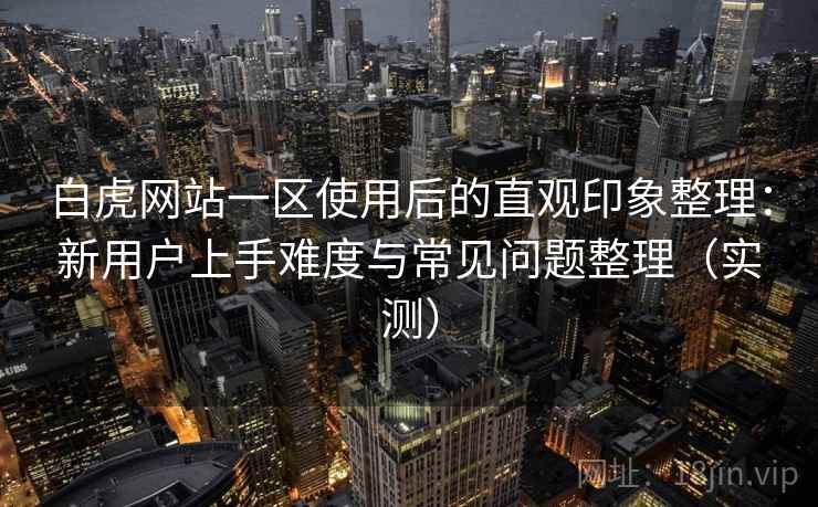 白虎网站一区使用后的直观印象整理：新用户上手难度与常见问题整理（实测）
