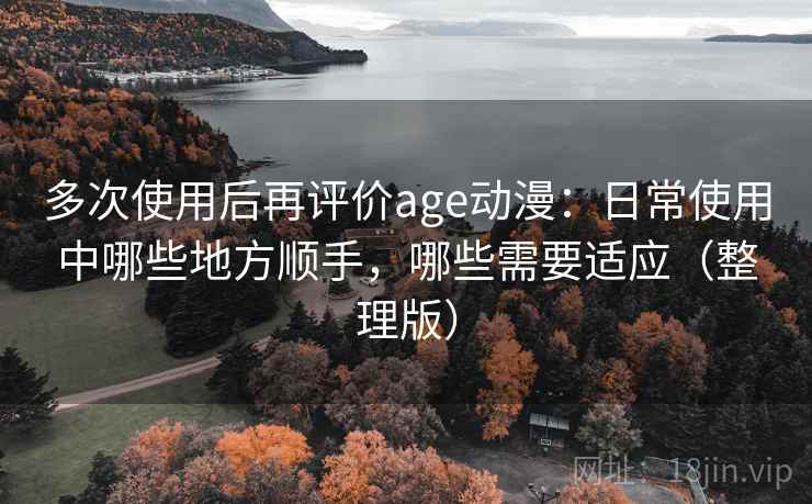 多次使用后再评价age动漫:日常使用中哪些地方顺手,哪些需要适应(整理版) 多次使用后再评价age动漫:日常使用中哪些地方顺手,哪些需要适应(整理版)
